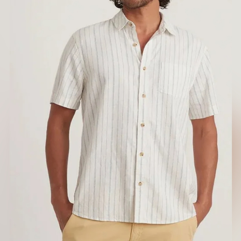 Marine Layer Hemp Tencel Short Sleeve Shirt NWOT